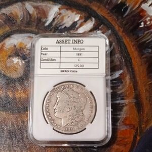 1881 Morgan Silver Dollar Coin PA132